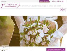 Tablet Screenshot of fleursmariage.com